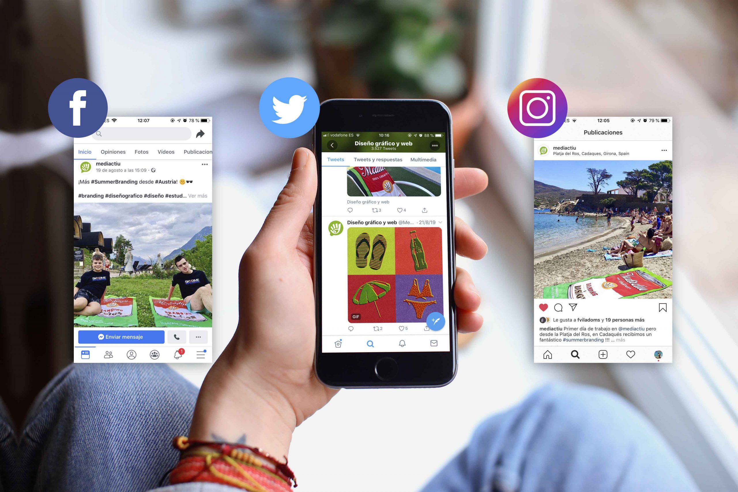 Acción de marketing para redes sociales