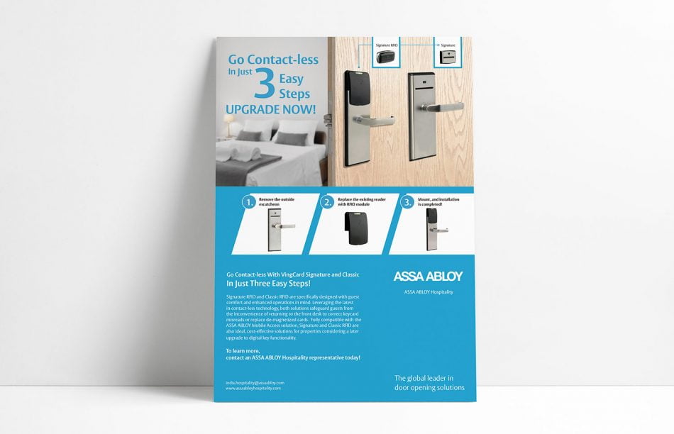 Cartel promocional para Assa Abloy.
