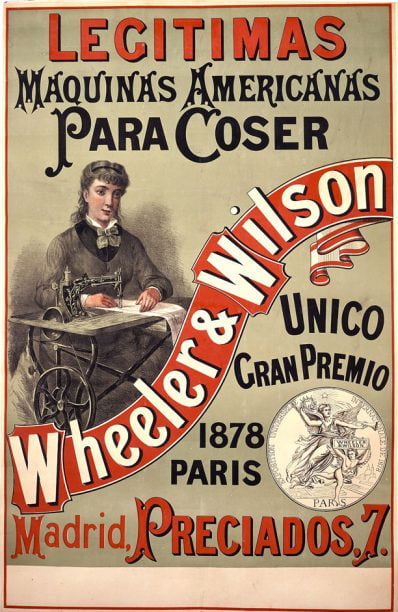 Cartel publicitario antiguo